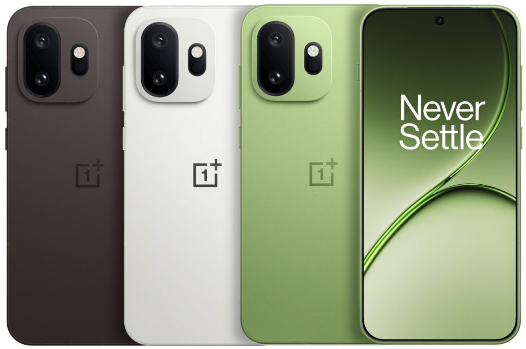 OnePlus 15T colors in Healing White Chocolate, Pure Cocoa, and Relaxing Matcha featuring 7500mAh battery and 165Hz display