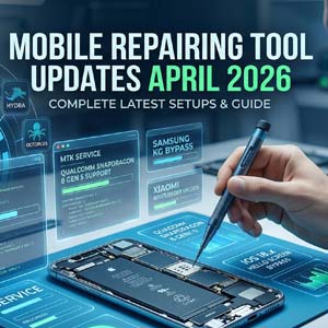 Technician performing a motherboard repair, representing professional Mobile Repairing Tool Updates April 2026 for UMT, Chimera, and Infinity.